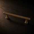 diamond knurl pull antique brass 192mm