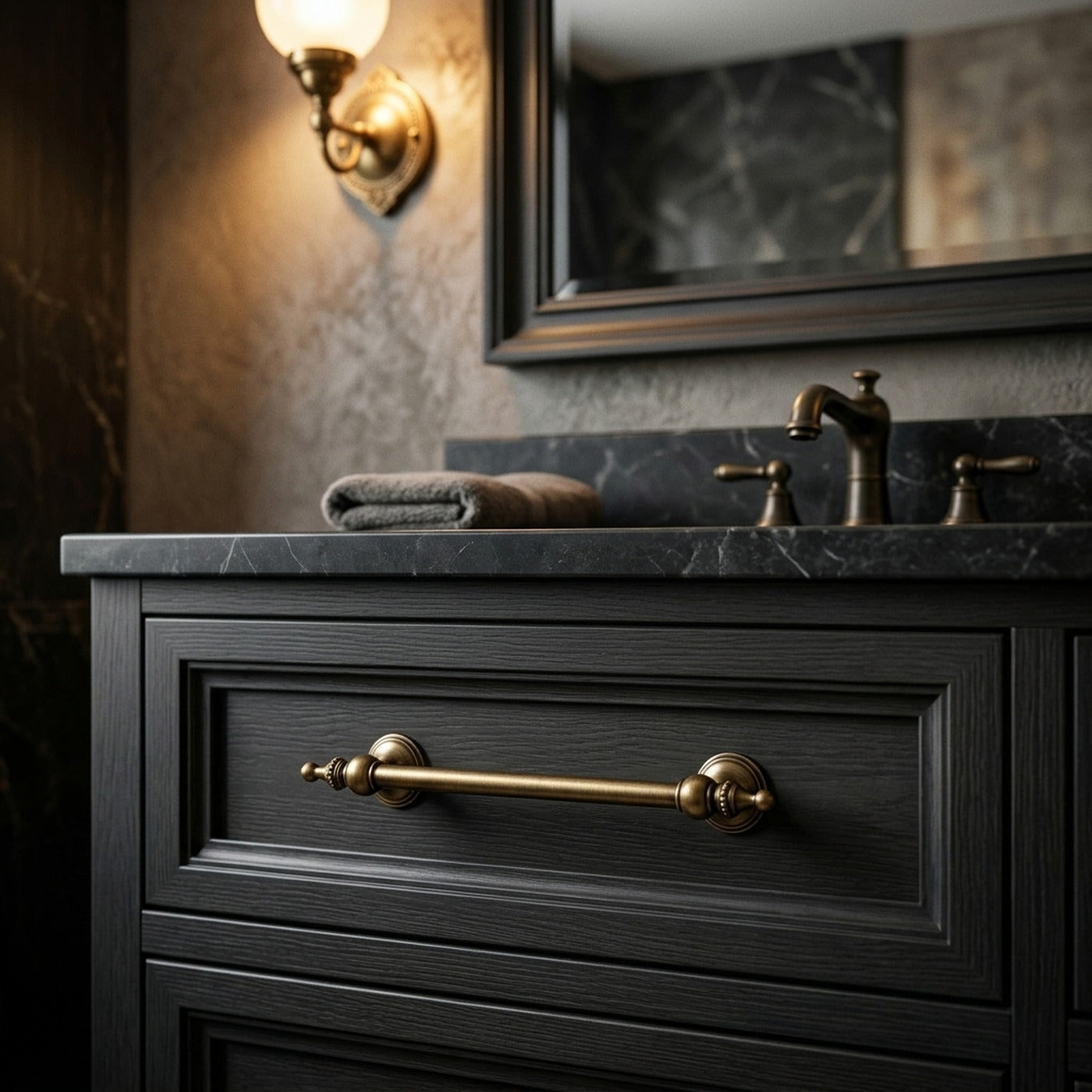 Vintage Pull — brass cabinet hardware