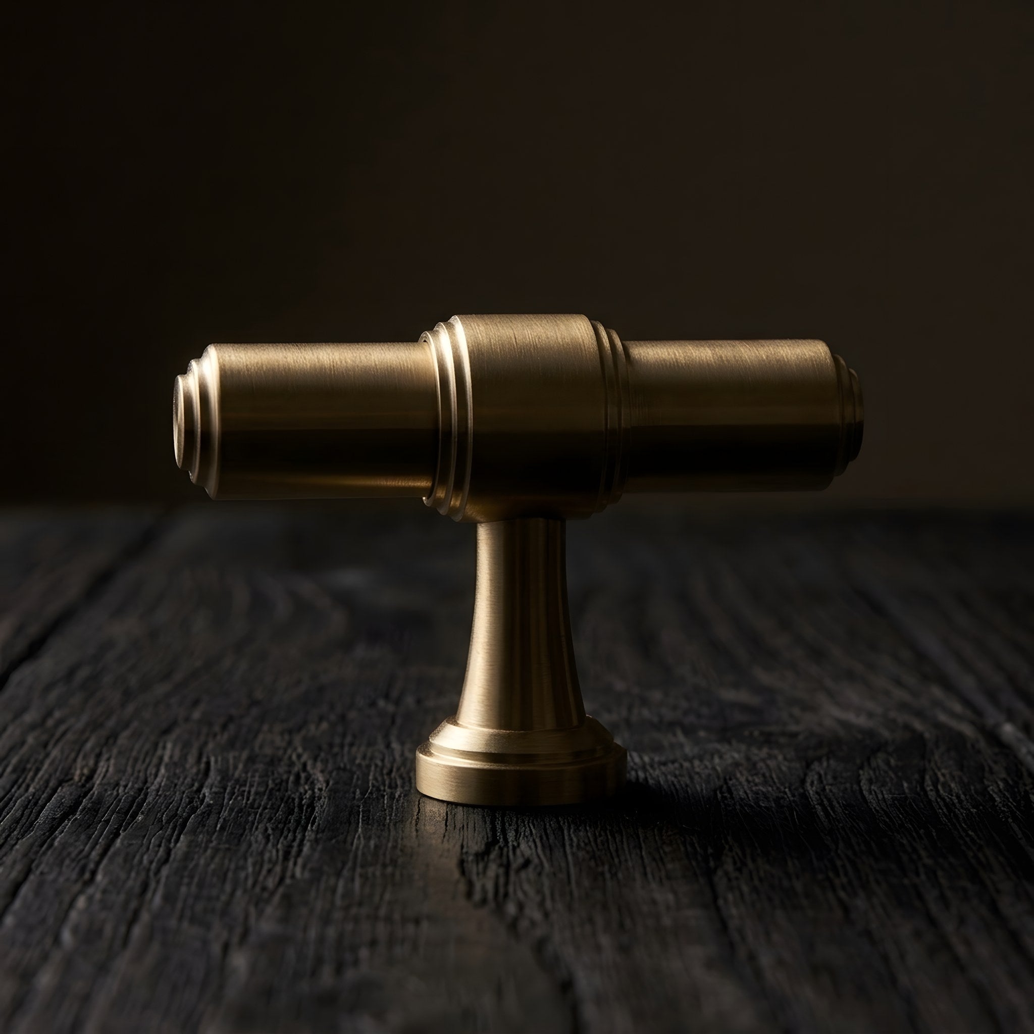 french t bar brushed brass 50mm